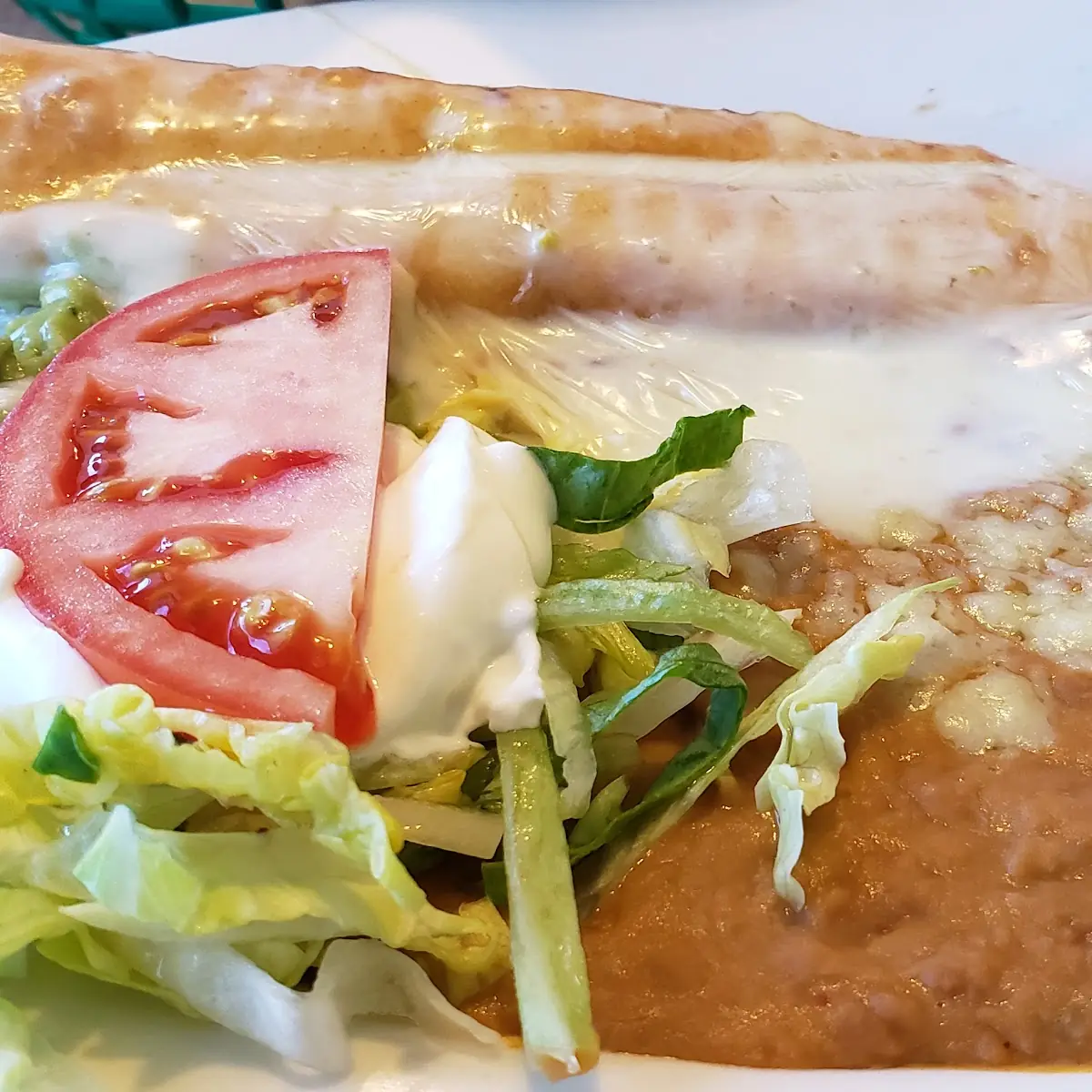 15 Lunch Special- Fried Chicken Chimichanga