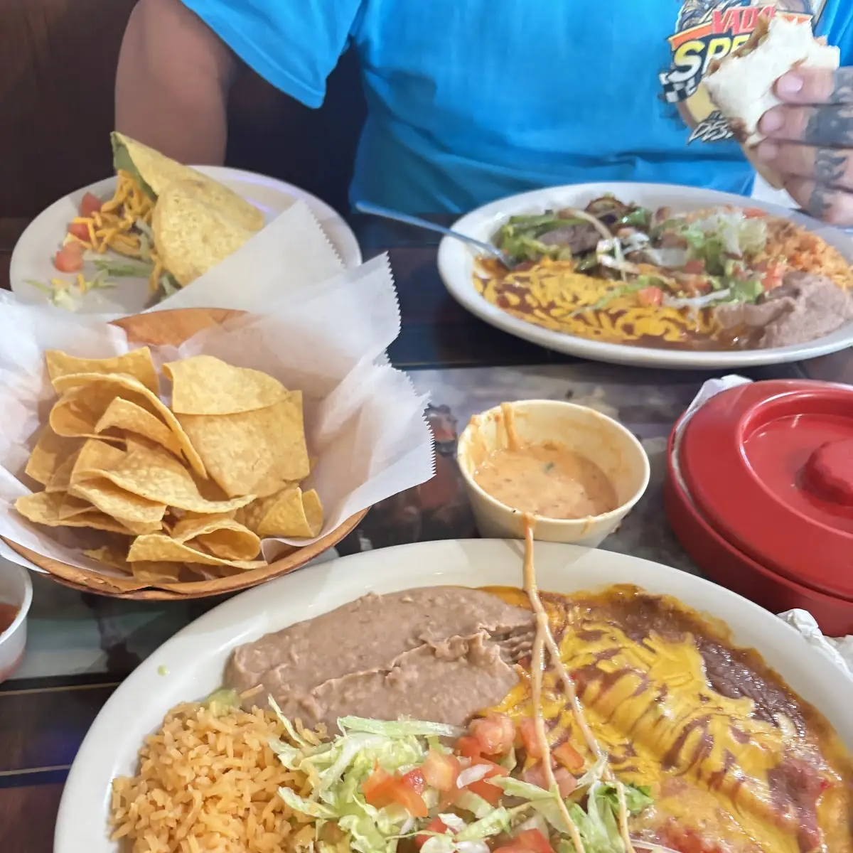 Beef Tips & Gravy Taco Rice & Beans