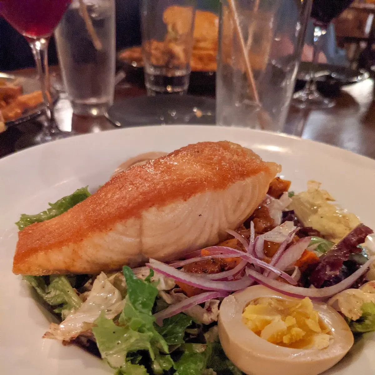 Autumn Harvest Salad with Salmon