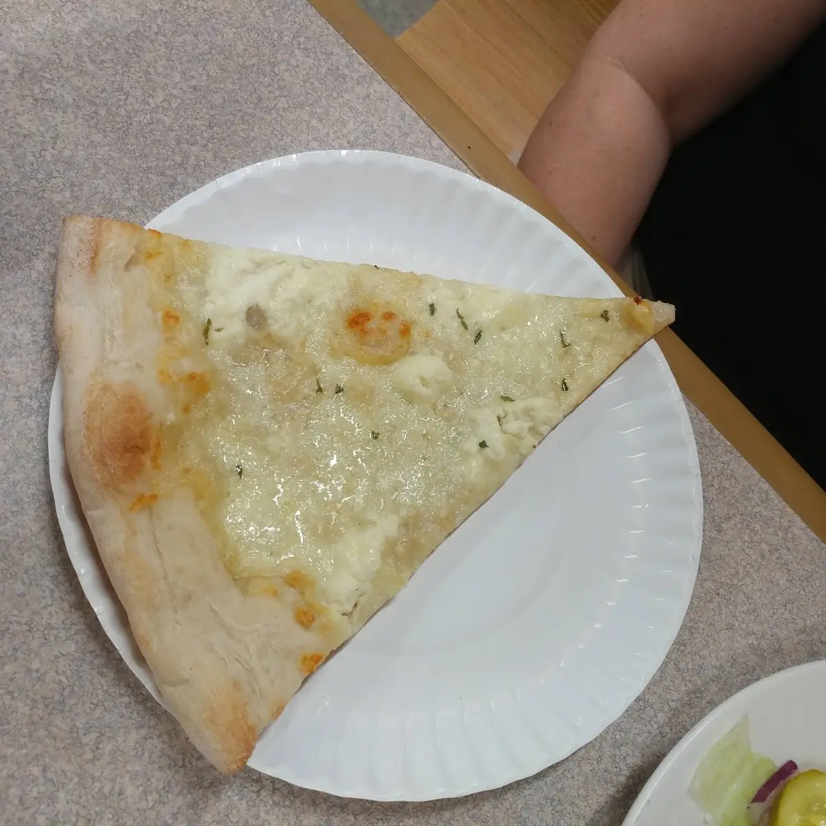 White Pizza Slice