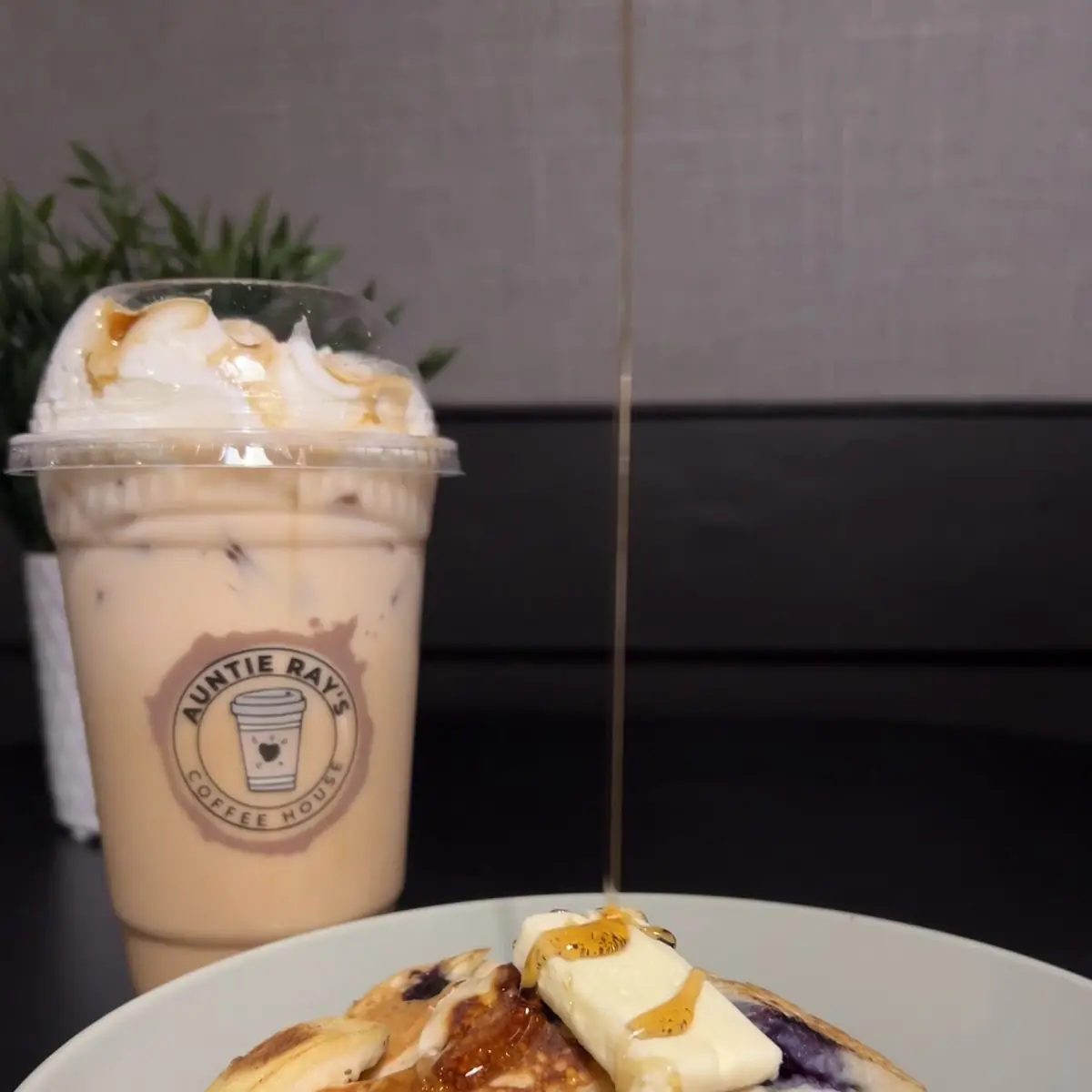Blueberry Pancake Iced Latte