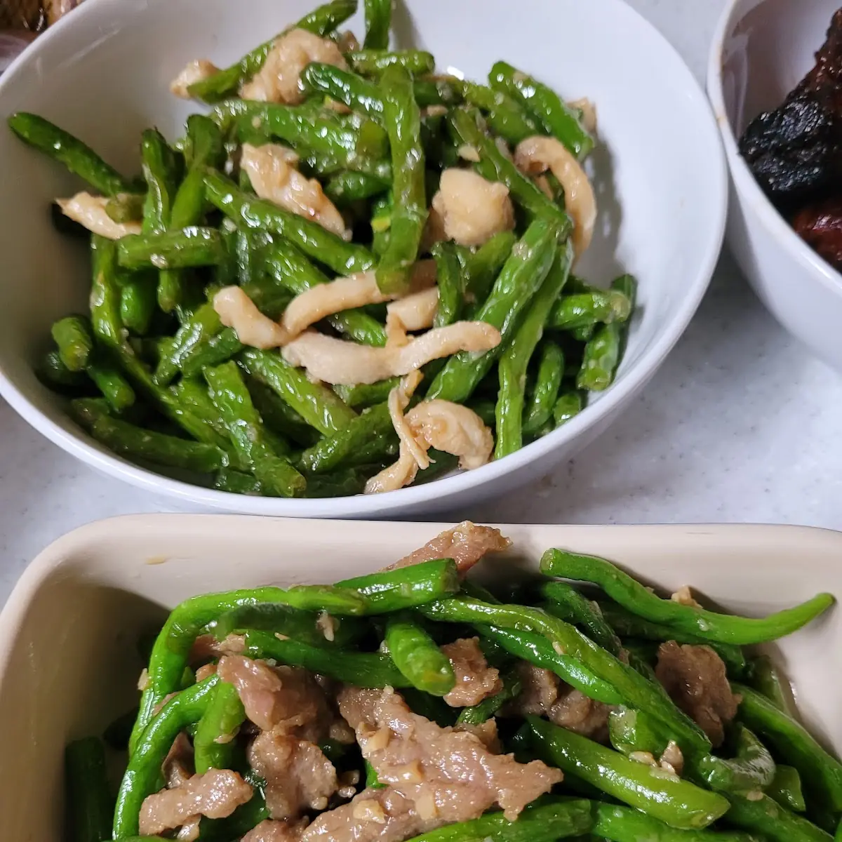 Sliced Pork w String Bean