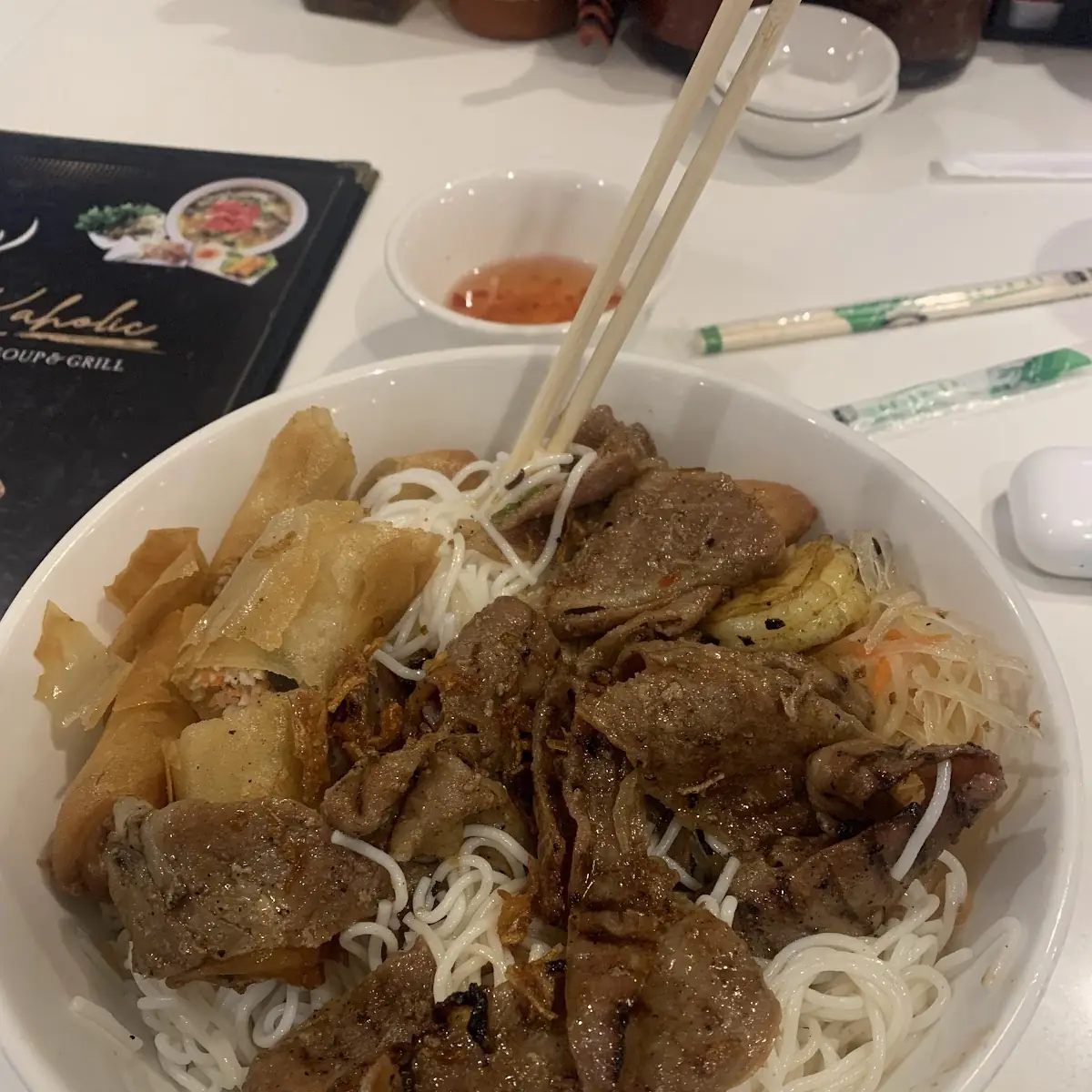 Bún Tôm Thịt Nướng Chả Giò