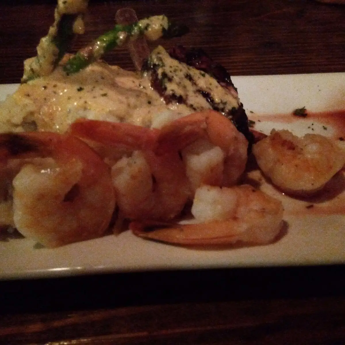 Steak and Shrimp with Asparagus