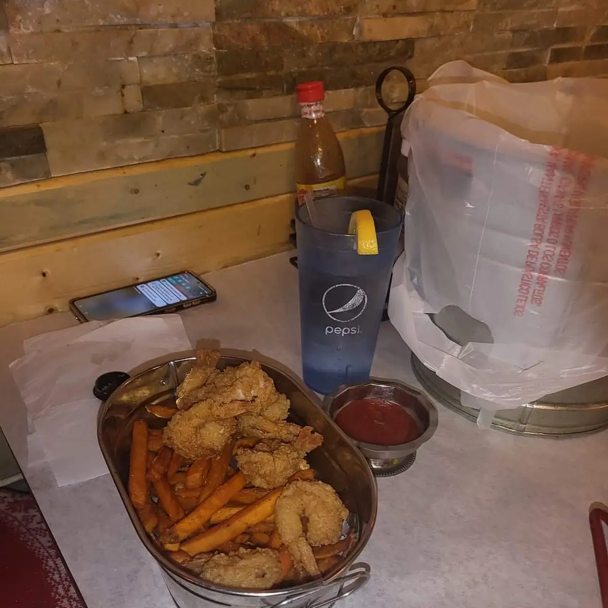 Fried Shrimp and Fries