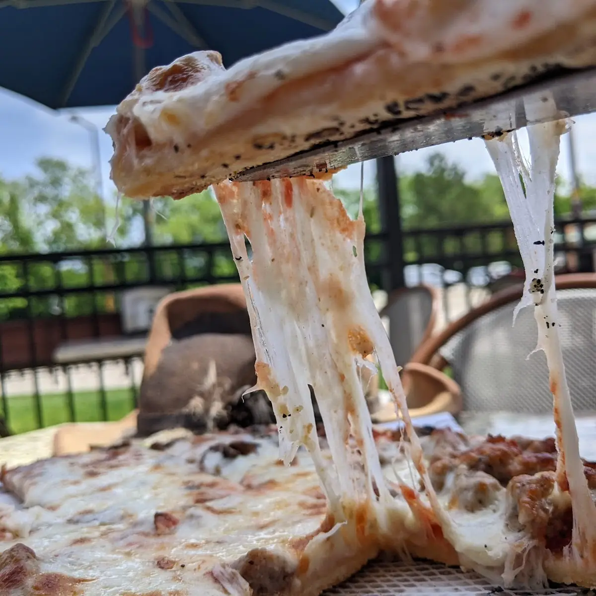 Thin Crust Sausage Pizza
