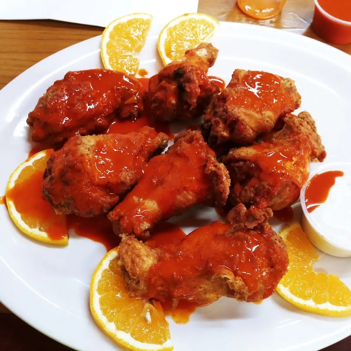 3 Buffalo Wings with Fries
