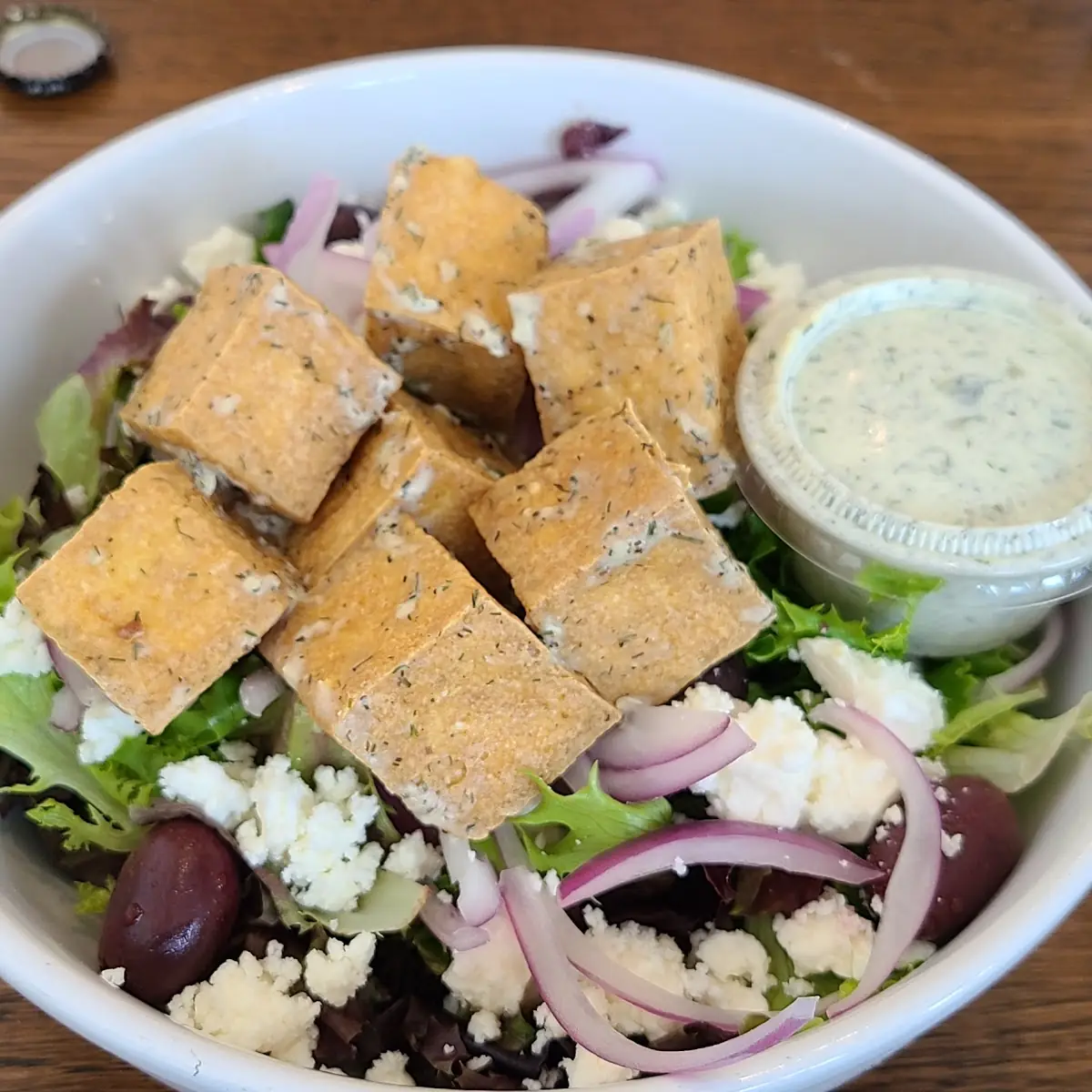Greek Salad with Tofu