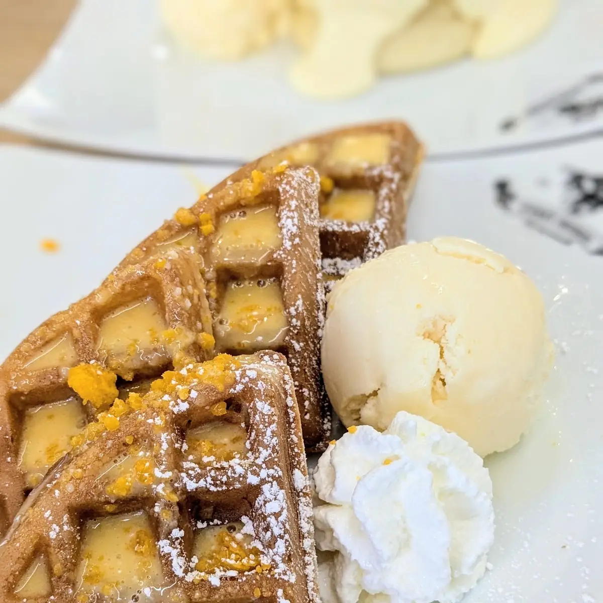 Salted Egg Yolk Waffle