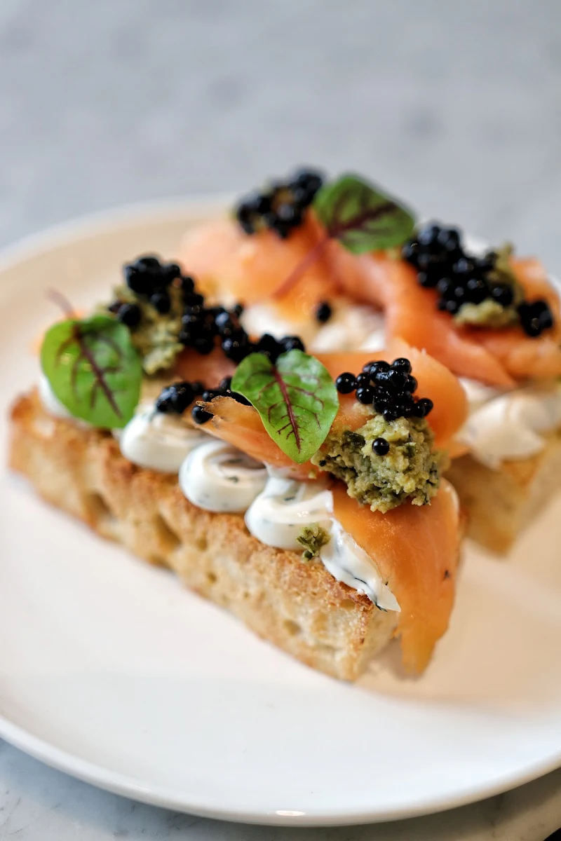 Smoke Salmon Focaccia, Sosta! Pizzeria
