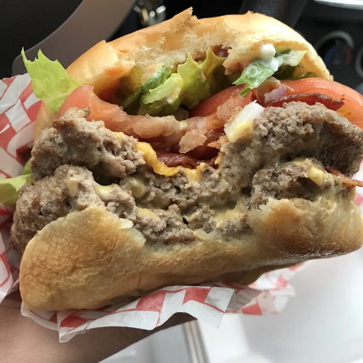 Double Cheeseburger with Bacon