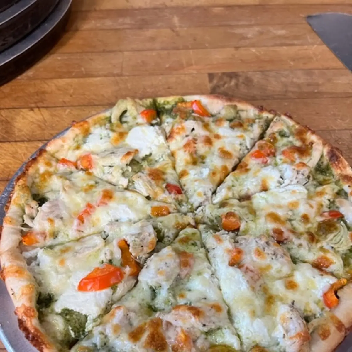 Chicken Alfredo Pizza