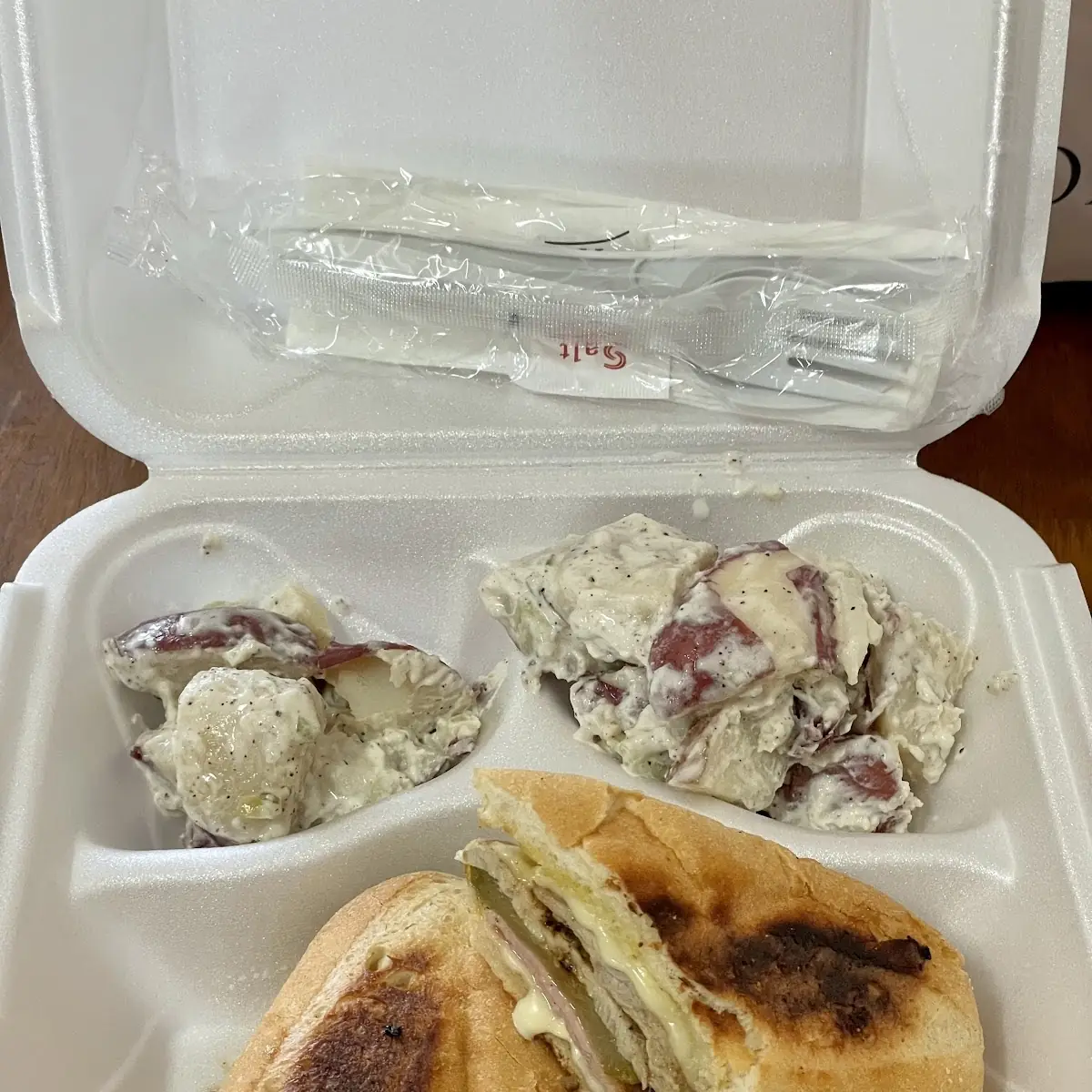 Cuban Sandwich with Potato Salad