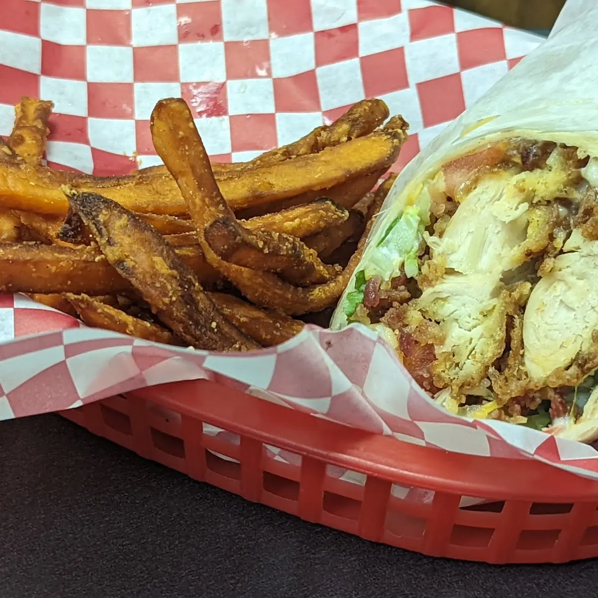 Fried Chicken Ranch Wrap