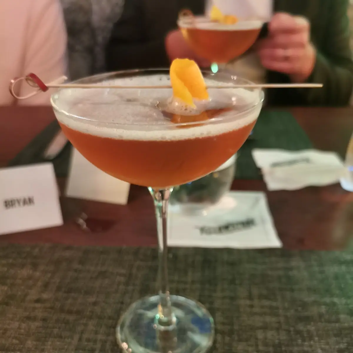 French Cognac Martini, Woods Restaurant & Bar