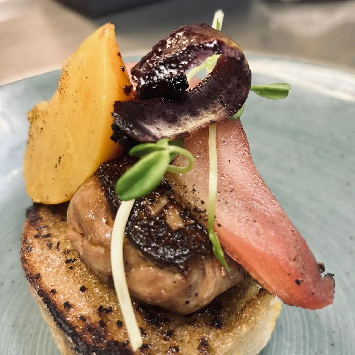 Seared Foie Gras, Woods Restaurant & Bar