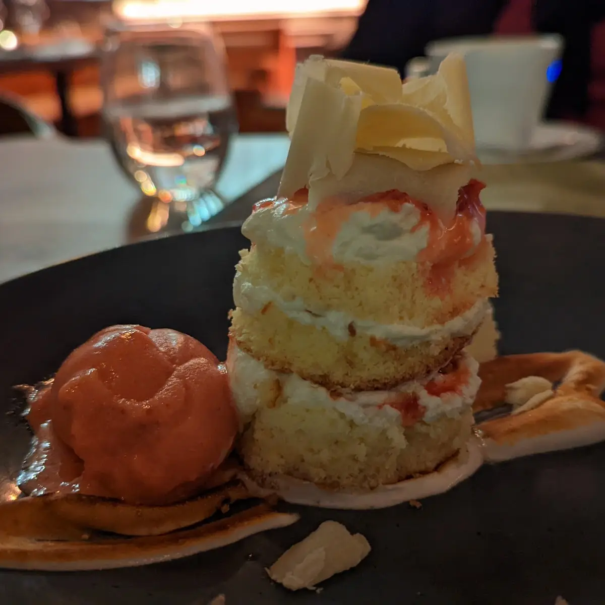 Strawberry Shortcake, Woods Restaurant & Bar