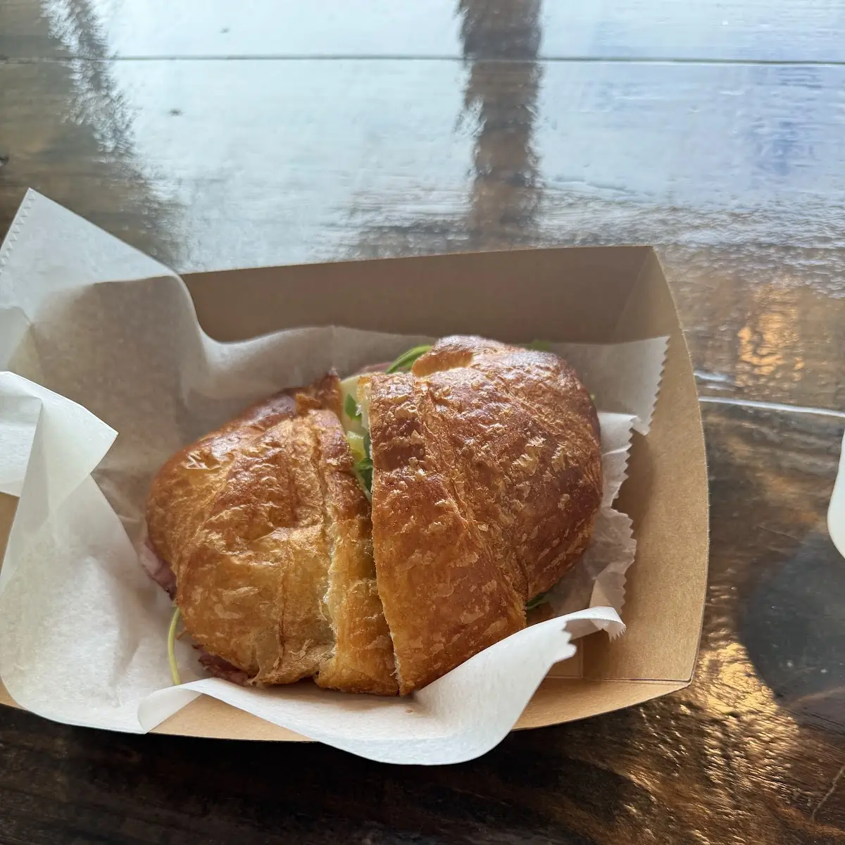 Roast Beef Croissant Sandwich