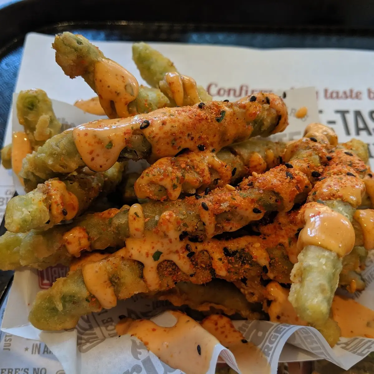 Sriracha Fried Green Beans
