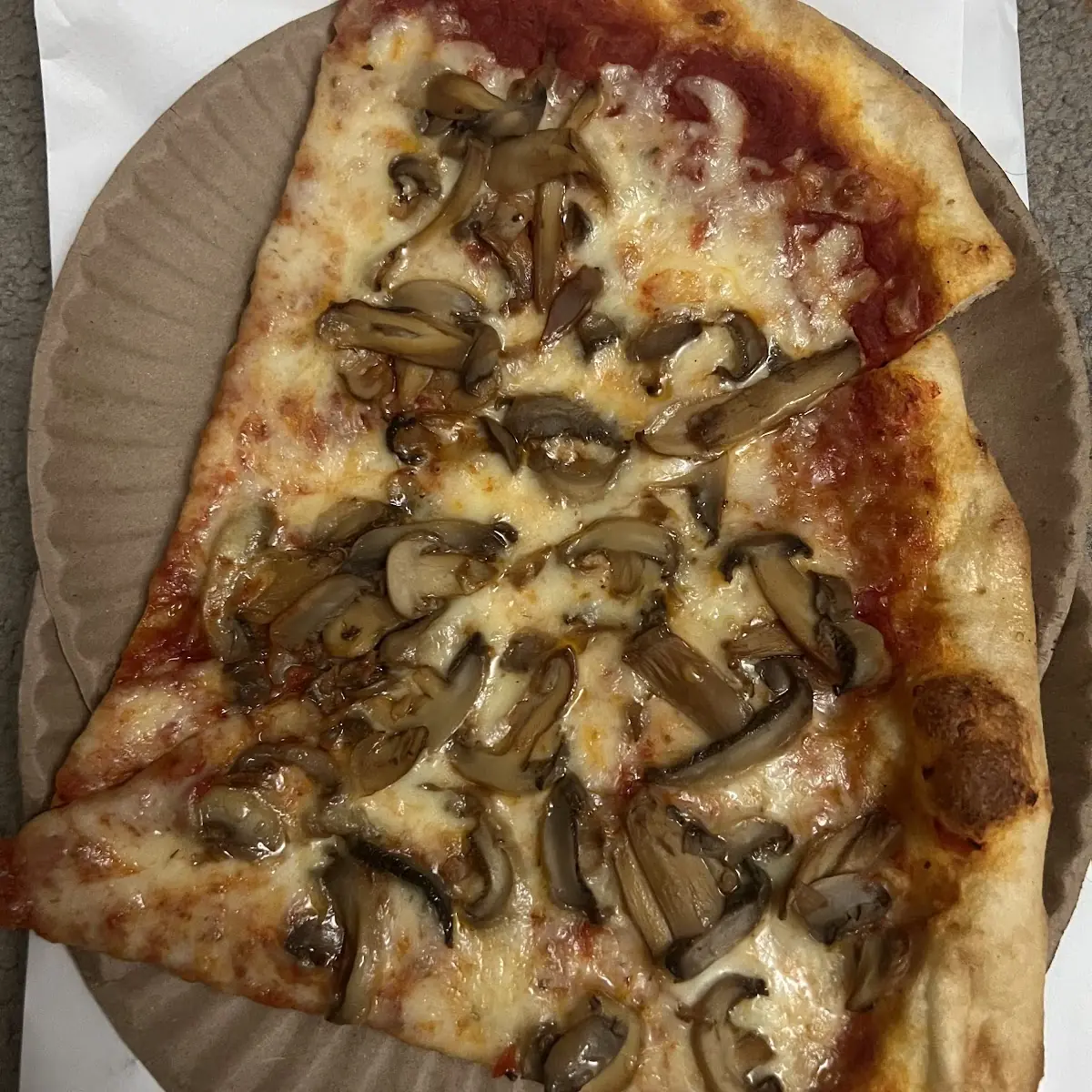 Mushroom Pizza Slices