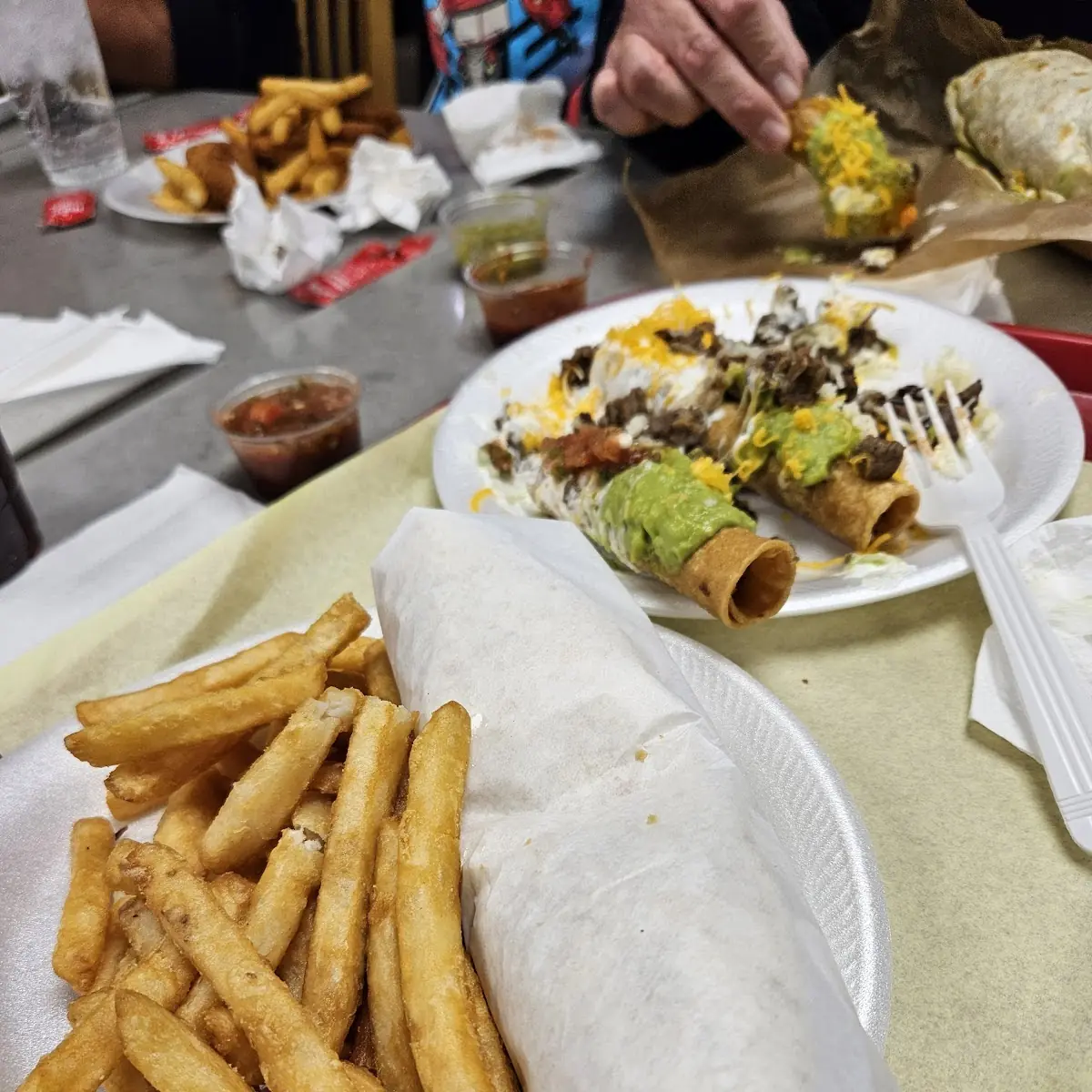 Rolled Tacos Bean Cheese Burrito