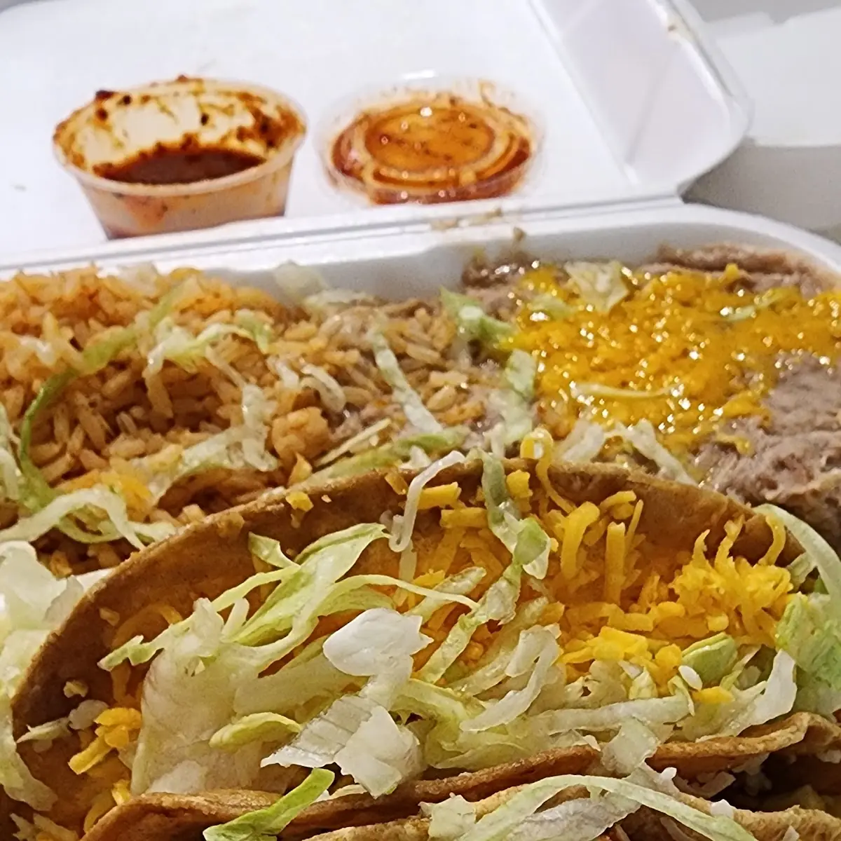 Two Beef Hard Shell Tacos