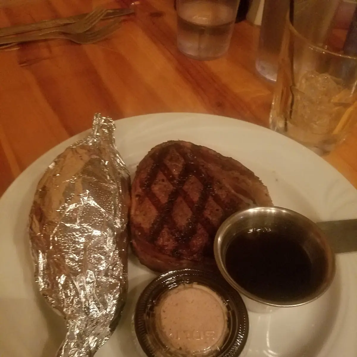 Filet Mignon with Baked Sweet Potato