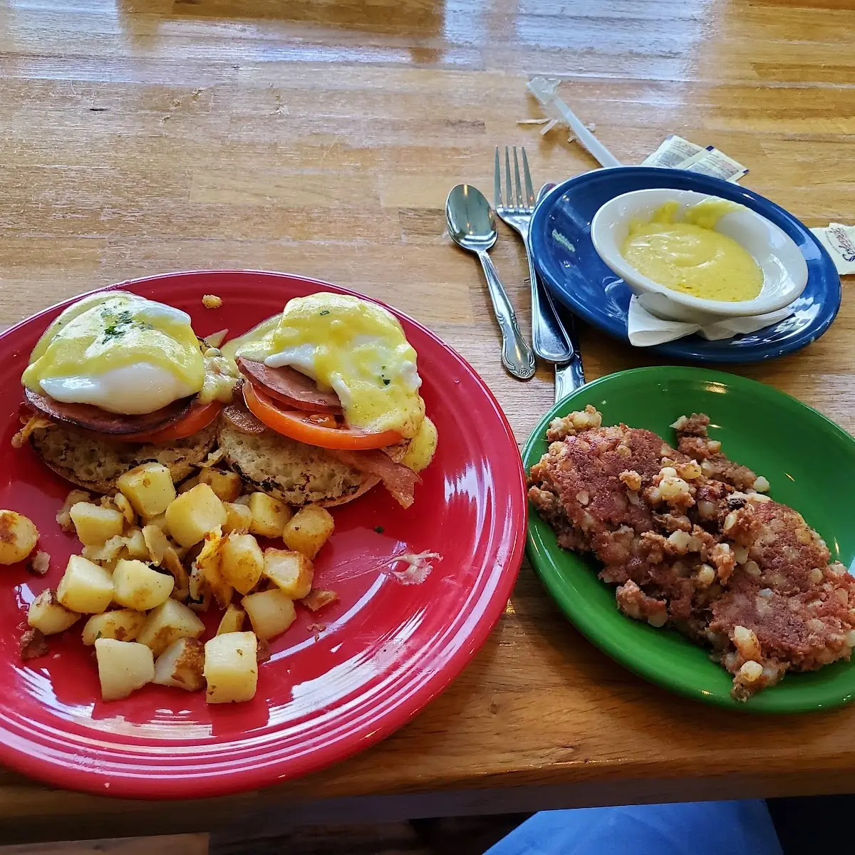 Benedict and Corned Beef Hash