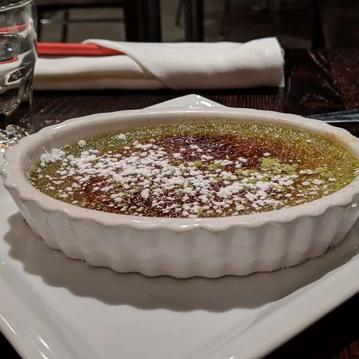 Green Tea Cream Brulee