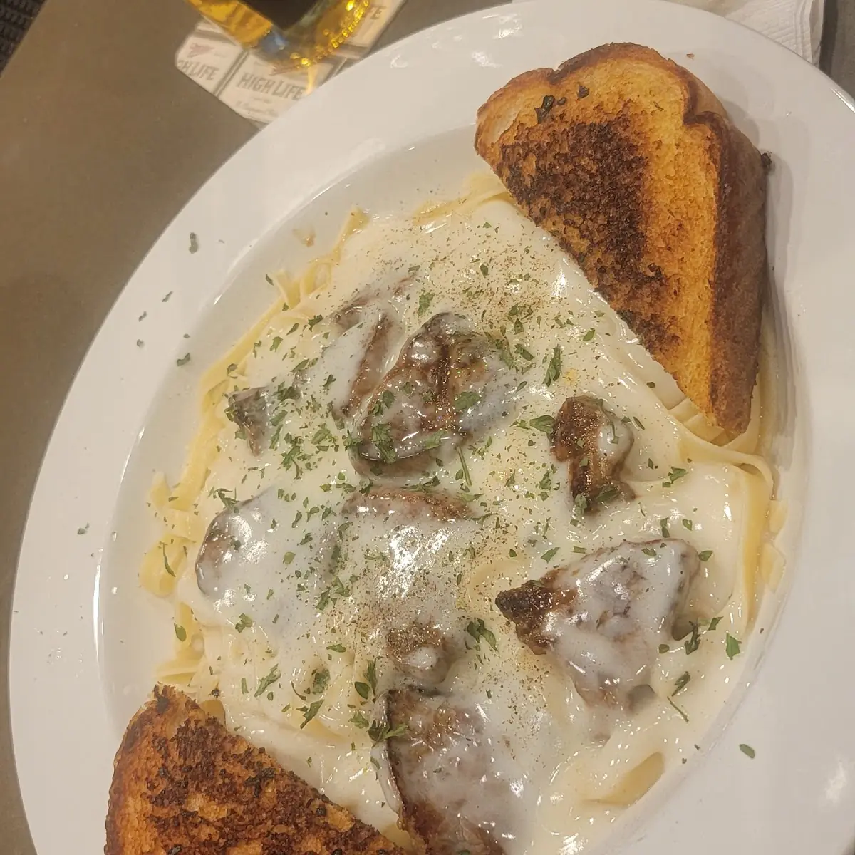 Bourbon Steak Alfredo Pasta