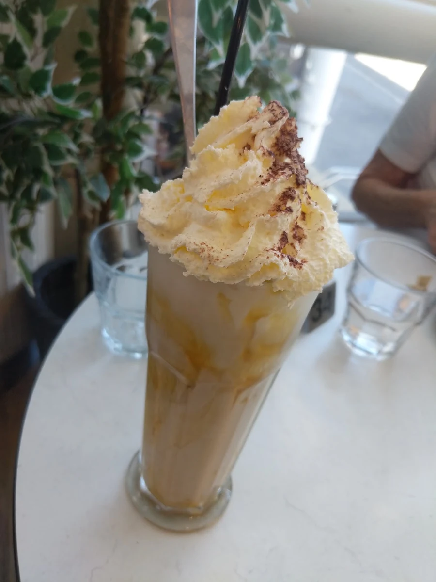 Iced Coffee with Vanilla Ice Cream
