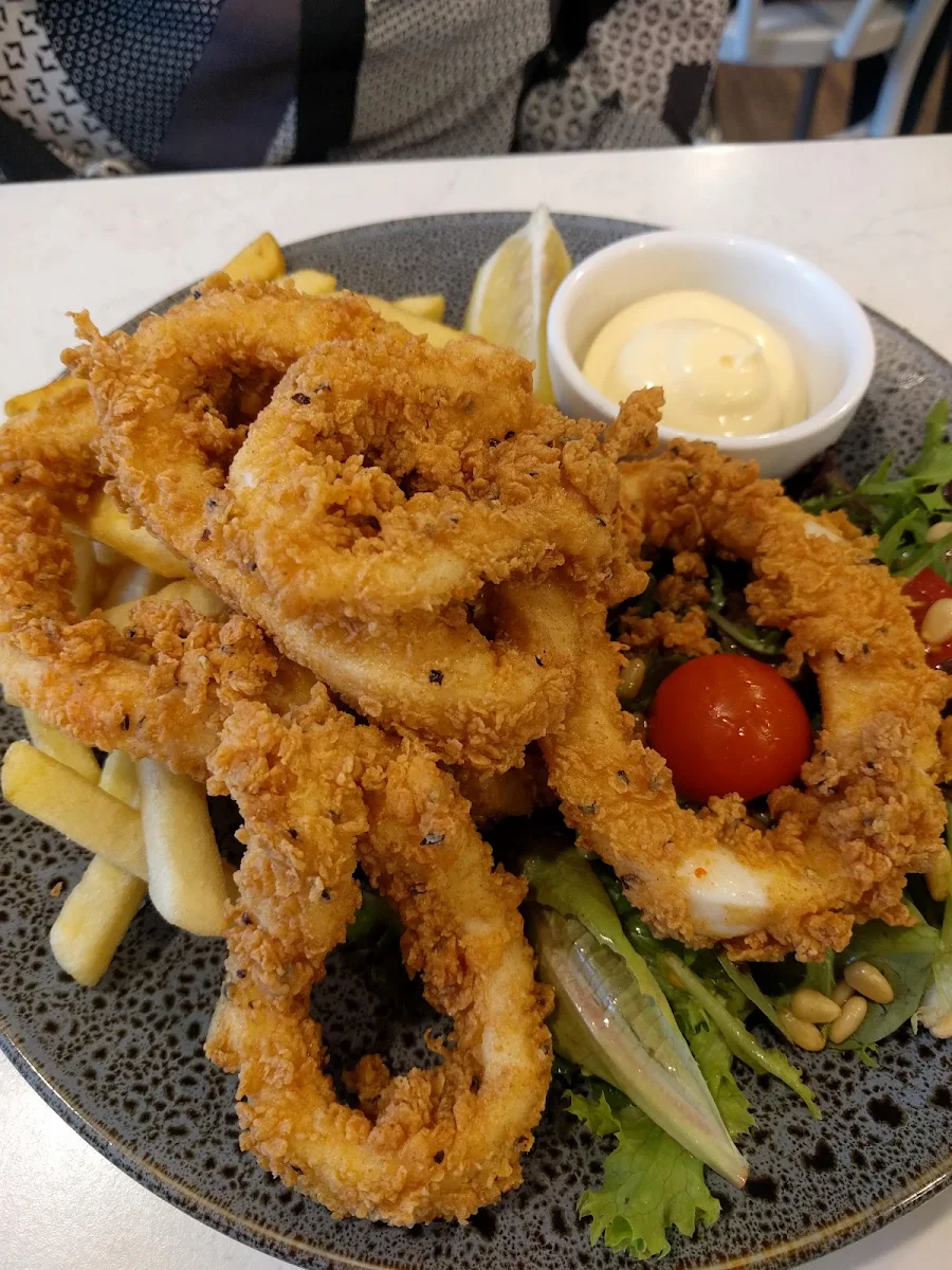 Salt & Pepper Squid Salad