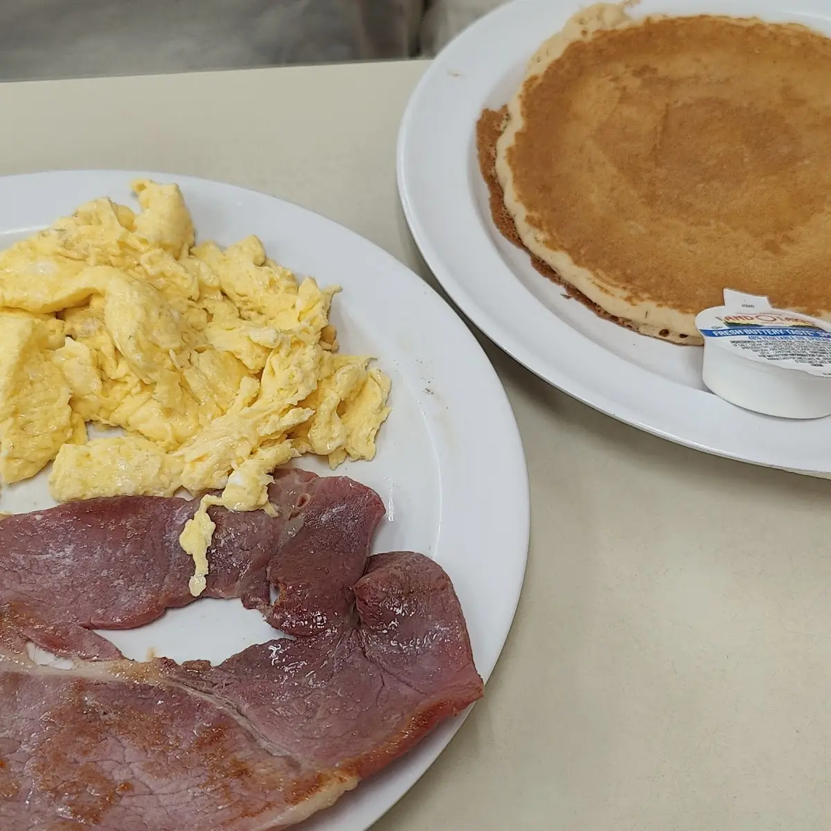 Scrambled Eggs and Country Ham