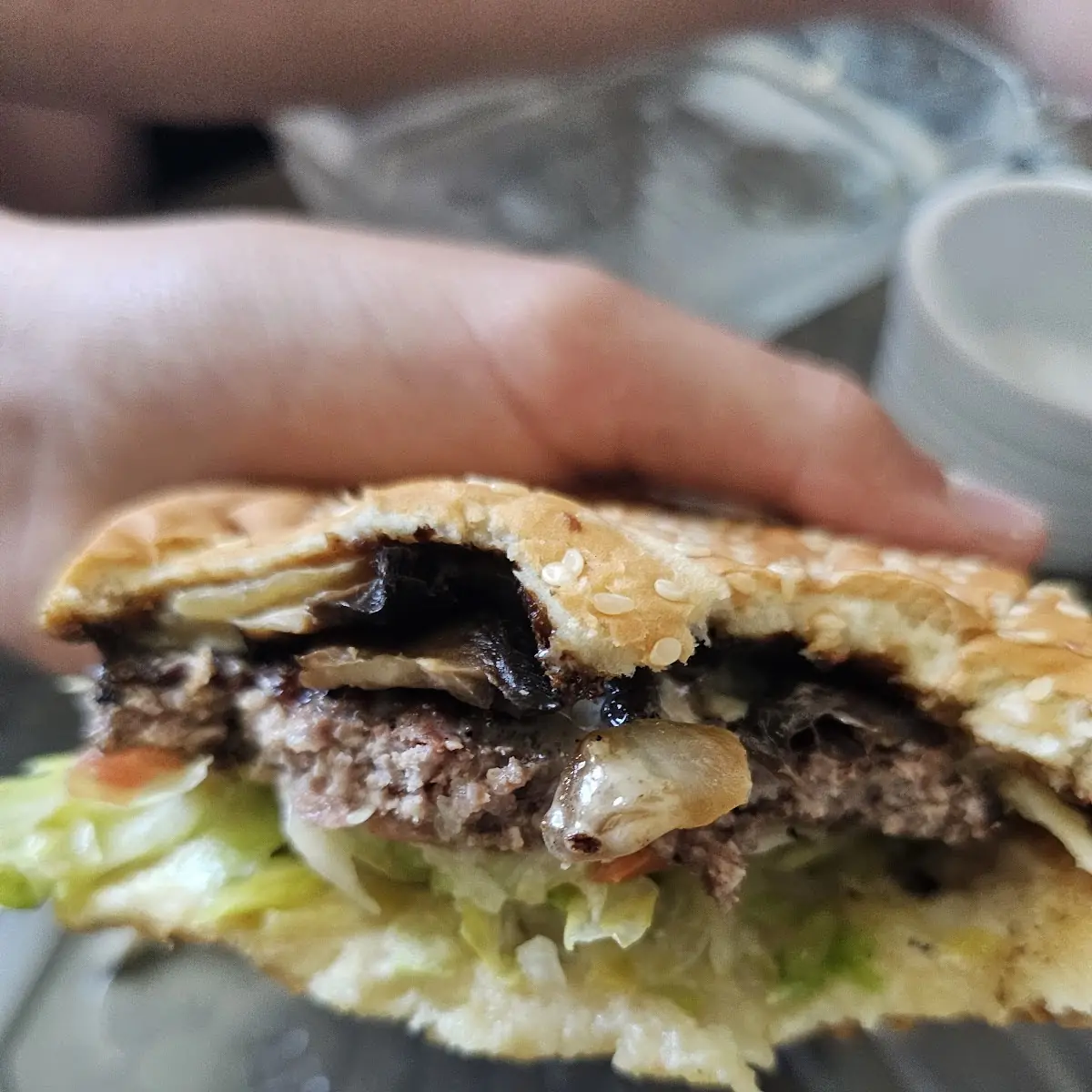 Portobello Mushroom Swiss Burger