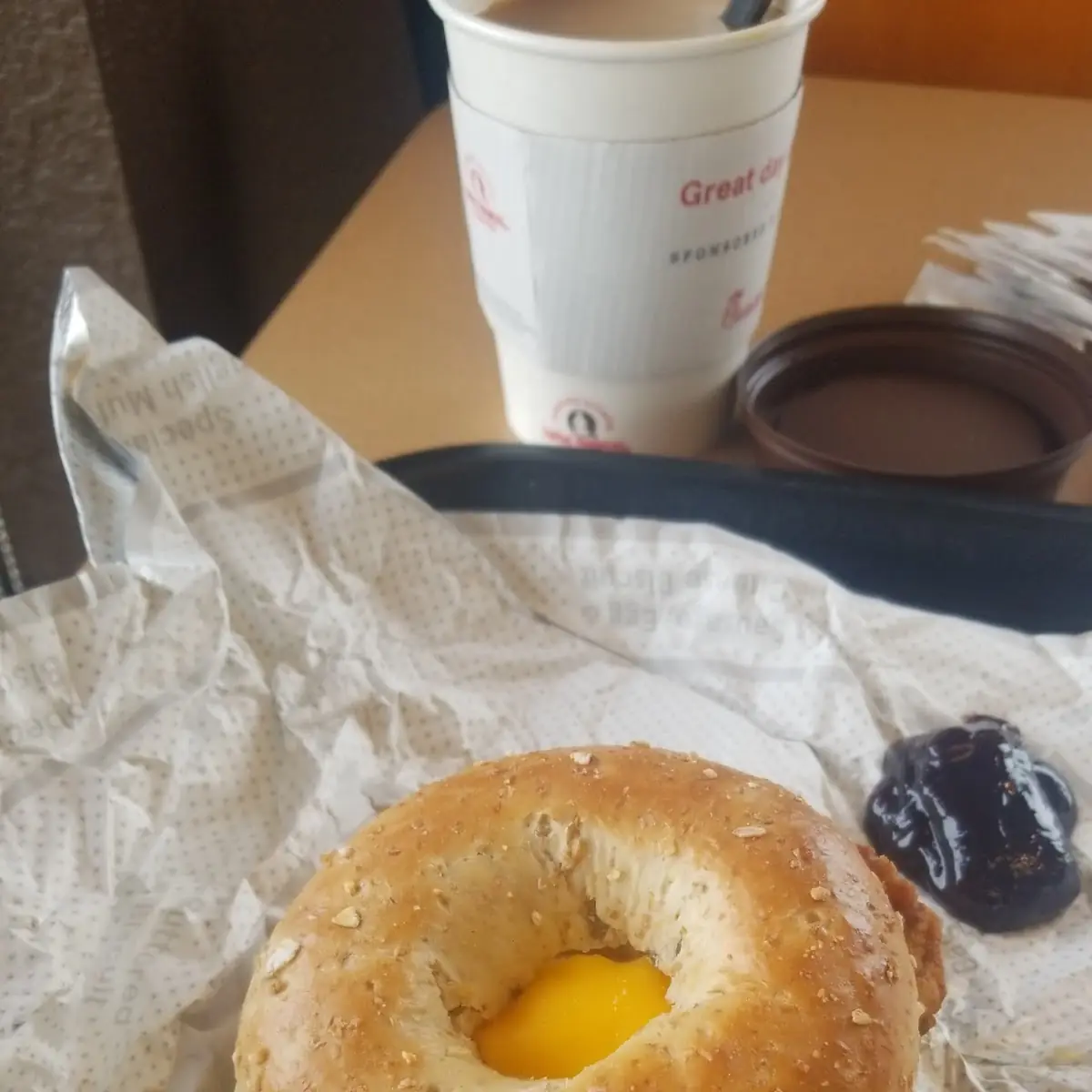 Chicken Egg and Cheese Bagel