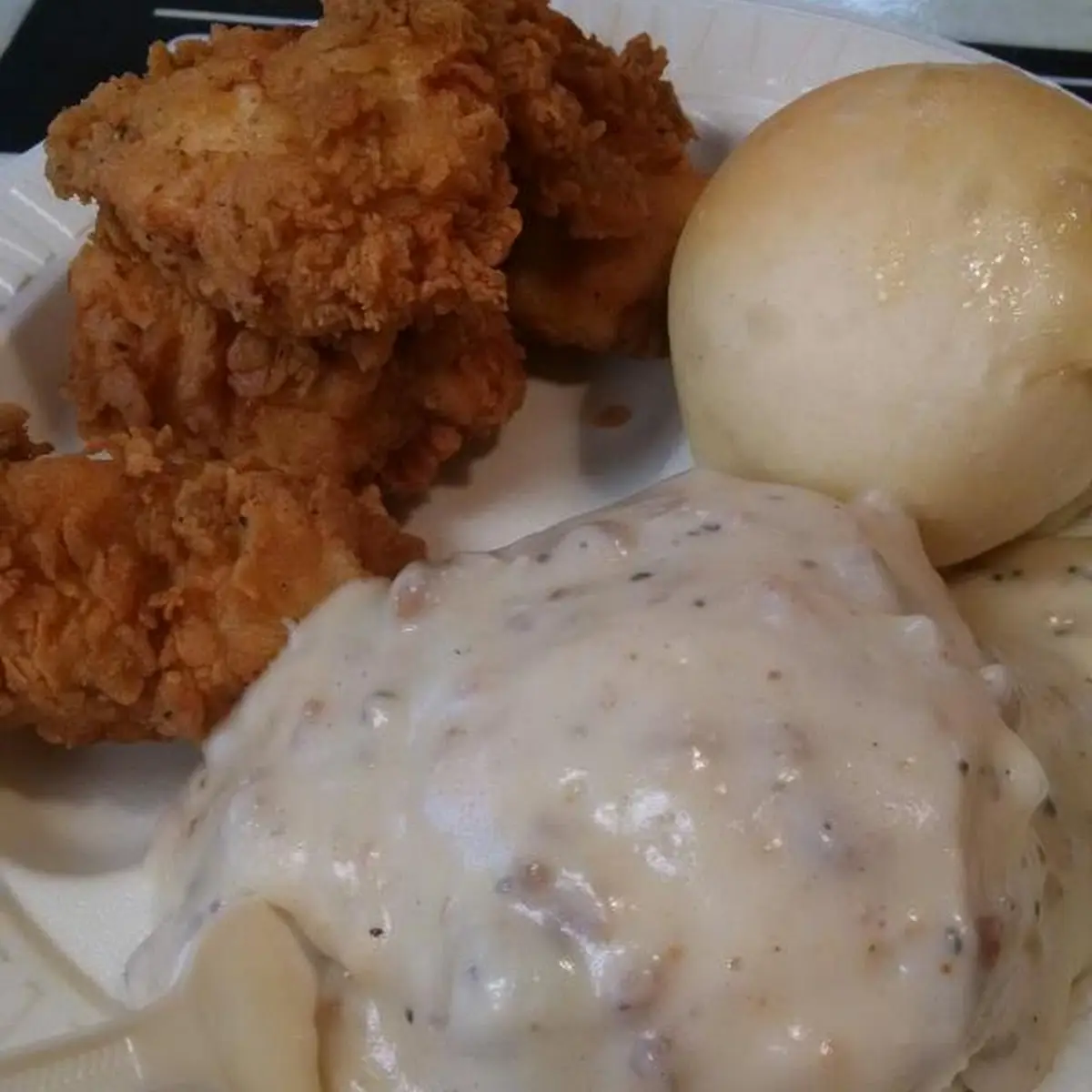 3 Beef Chicken Nugget Mashed Potatoes and Gravy