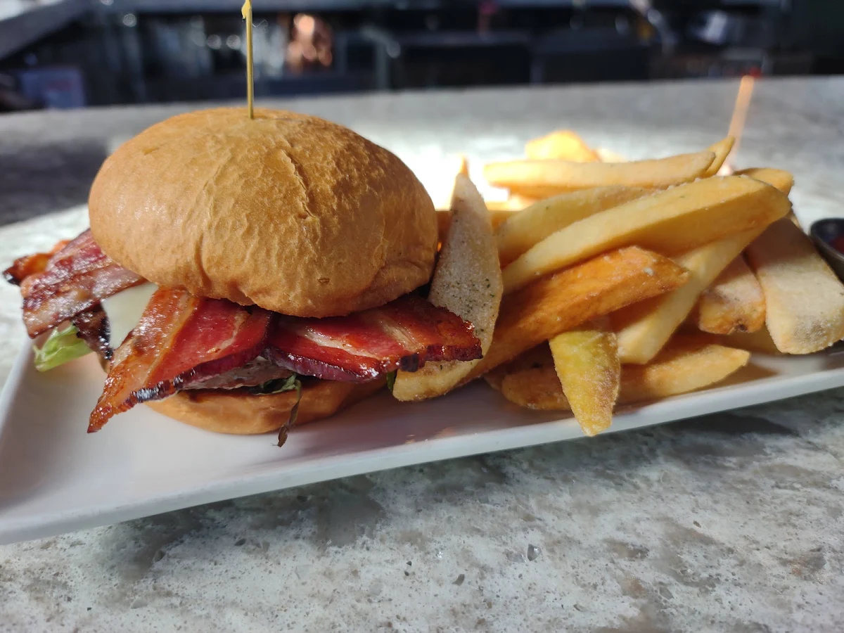 Bacon Cheeseburger with Steak Fries