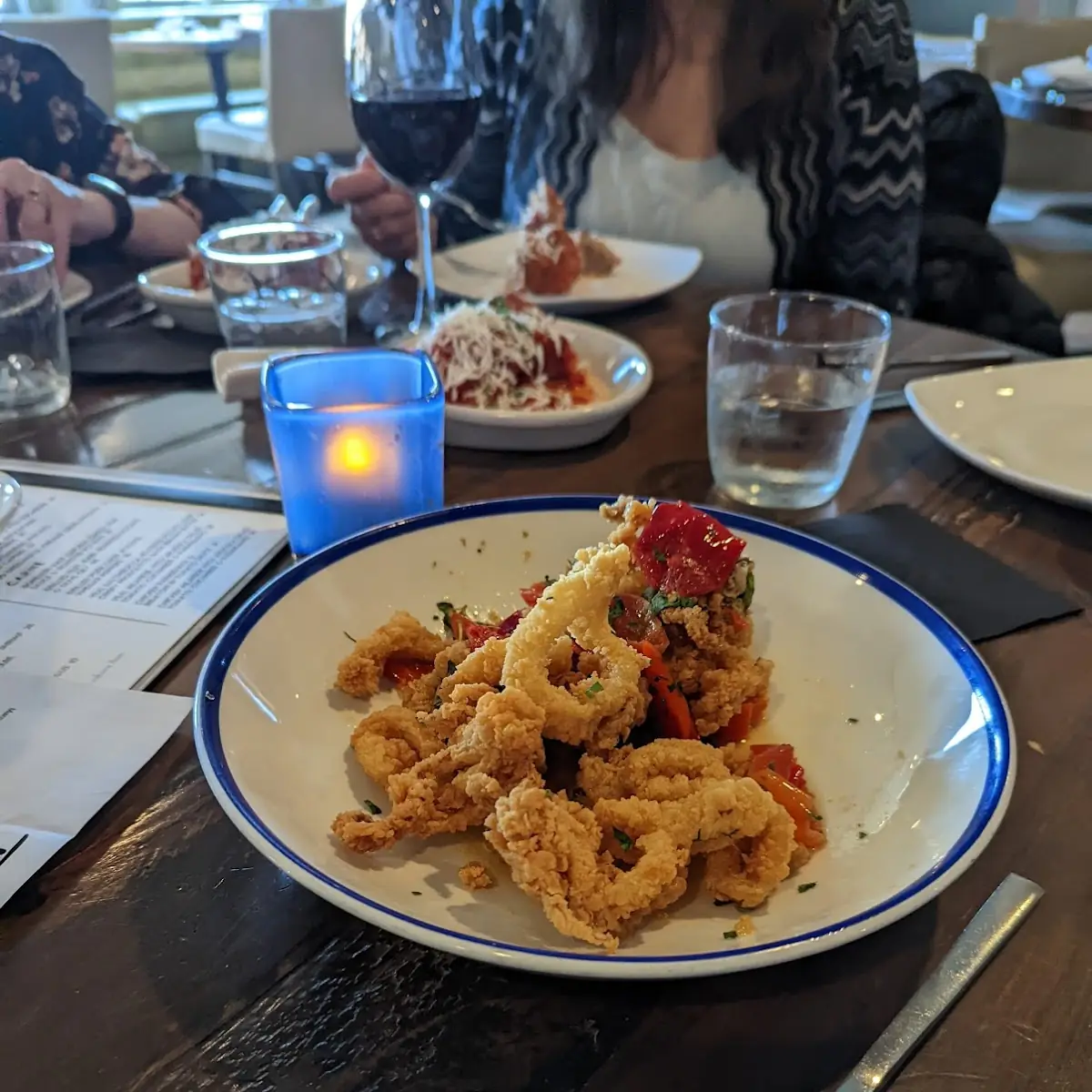Fried Calamari with Cherry Peppers
