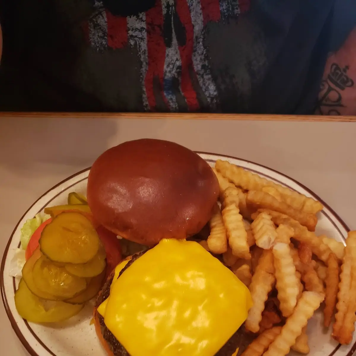 Double Cheeseburger with Fries Soup