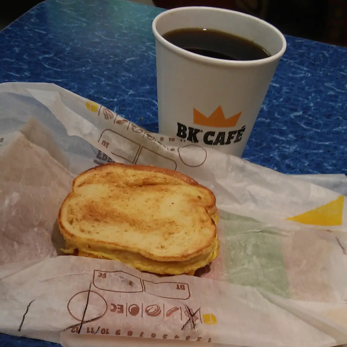 French Toast Bacon Egg and Cheese