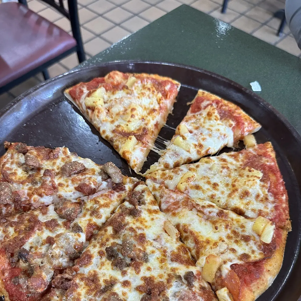 All Meat Pizza with Pineapple