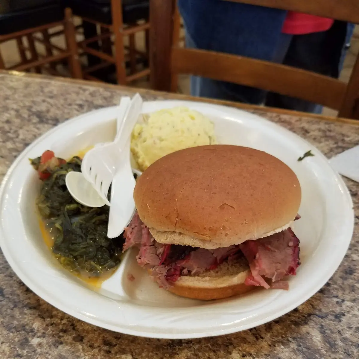 Sliced Brisket Sandwich