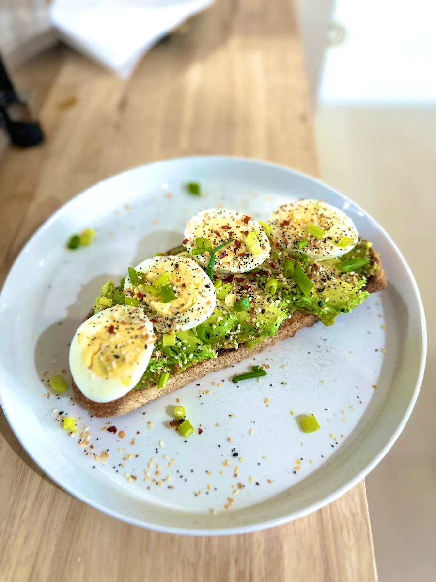 Avocado Toast with Hard-Boiled Eggs