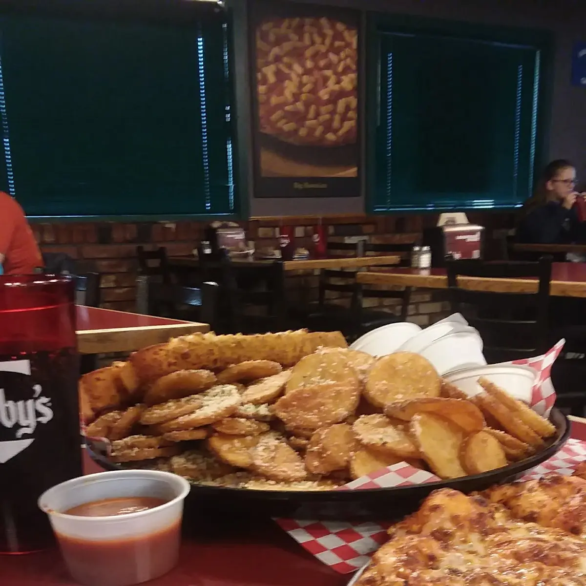 Cheese Pizza Spuds and Breadsticks