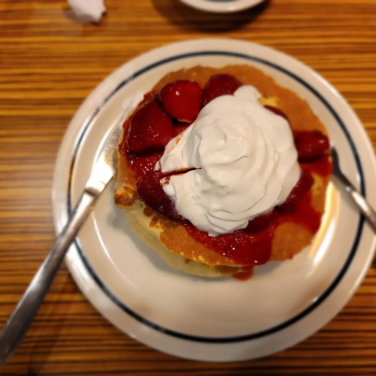 Strawberry Cream Cheese Pancakes