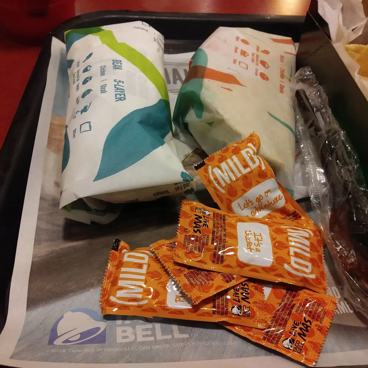 Seven Layer Bean Burrito & Crunchy Taco