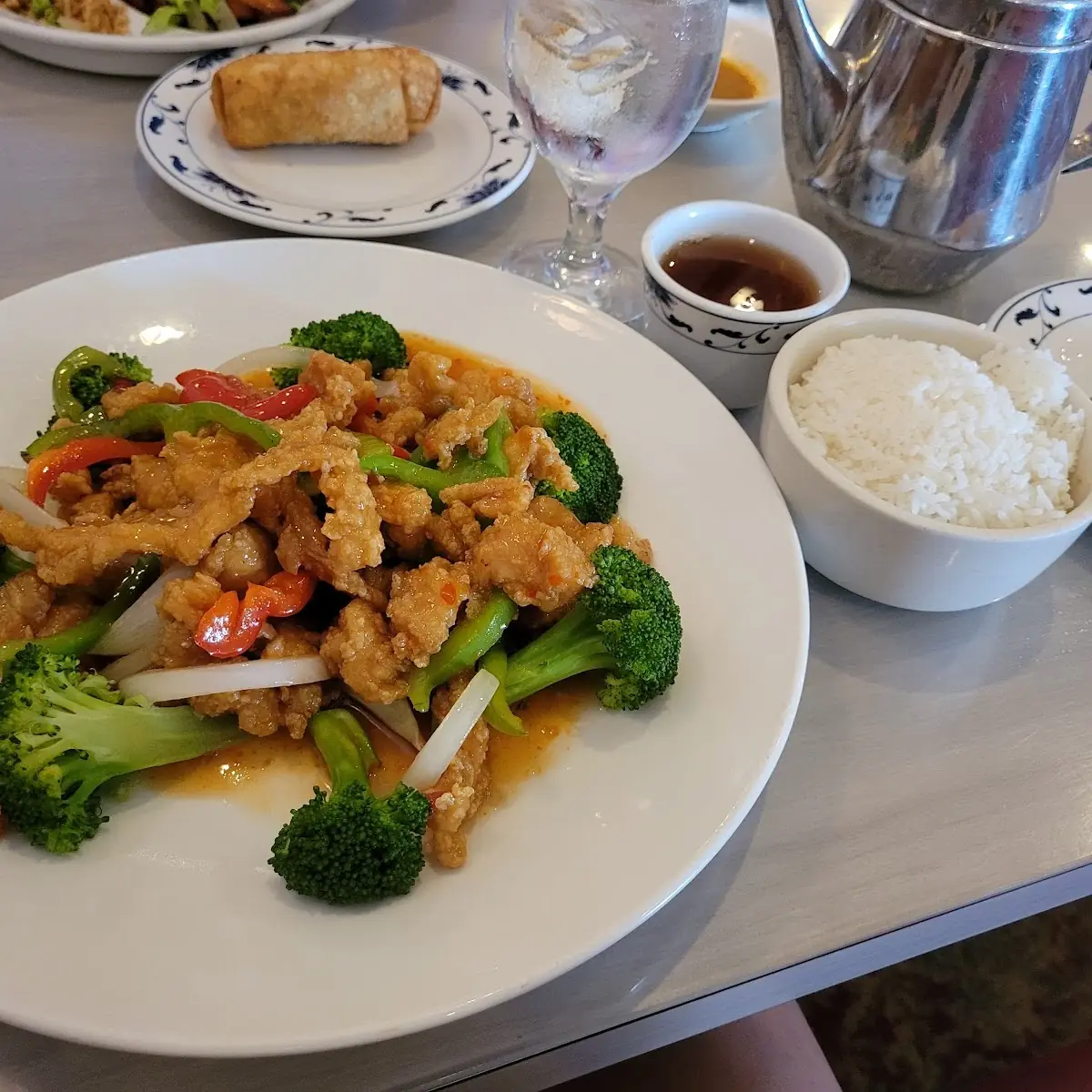 Sweet Chili Chicken Strips with Broccoli