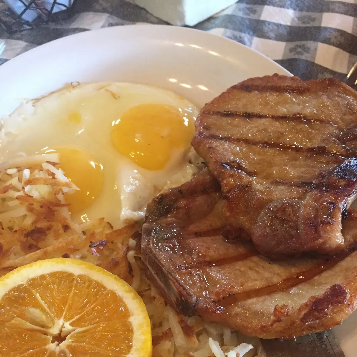 Pork Chop Breakfast