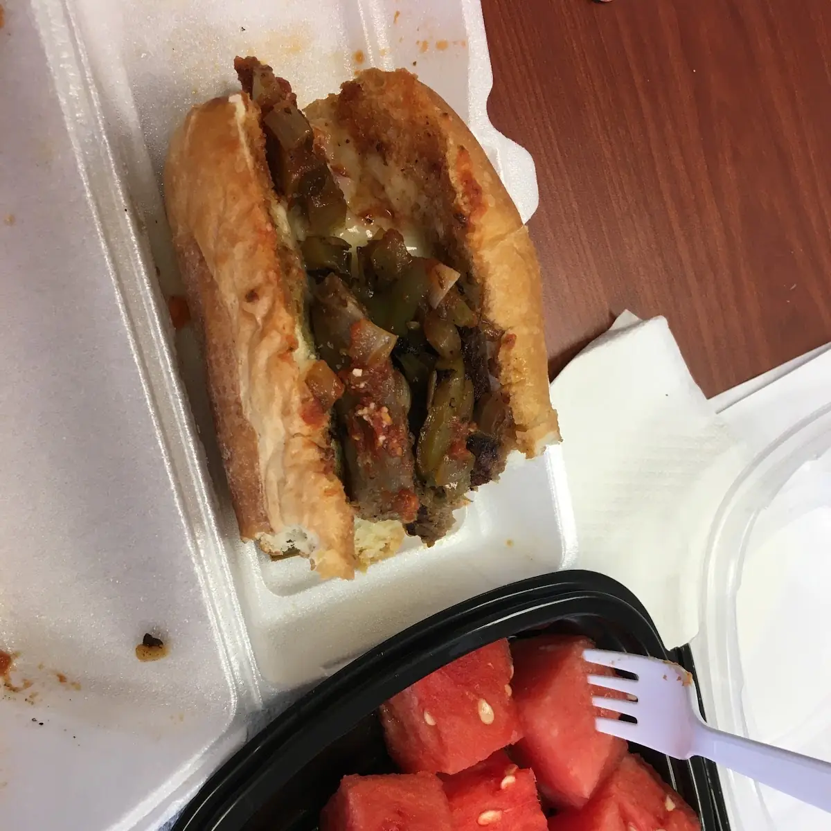 Italian Sausage Sandwich Watermelon