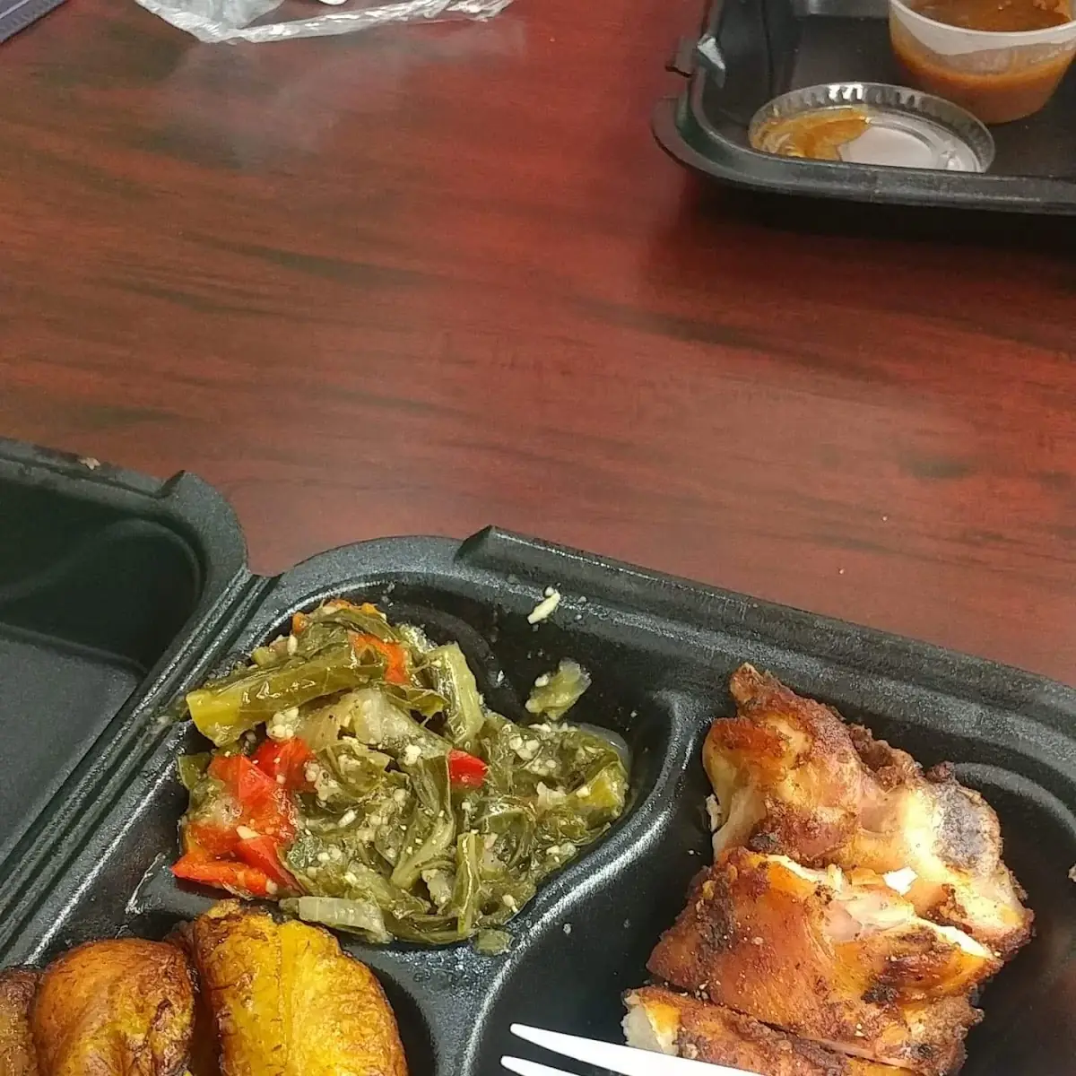 Chicken with Collard Greens